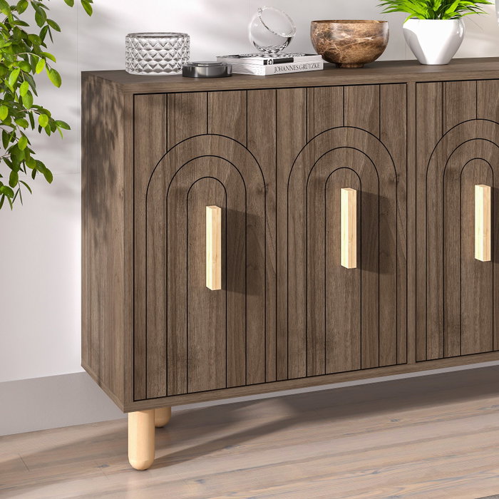 Hanah Home Consola Tiger - Walnut Hanah Home Consola Tiger - Walnut